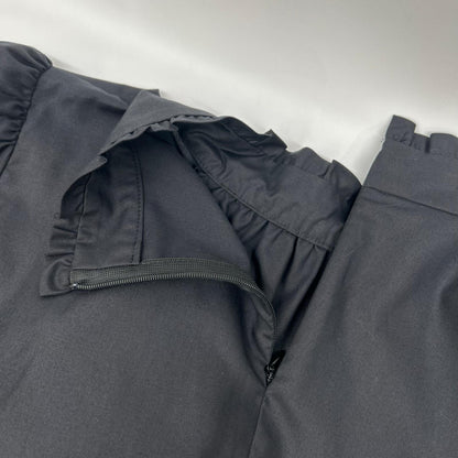 BLUE LABEL CRESTBRIDGE ブルーレーベルクレストブリッジ 55M16-792-09 ブラック マイクロピーチスパン ボウタイブラウス トップス