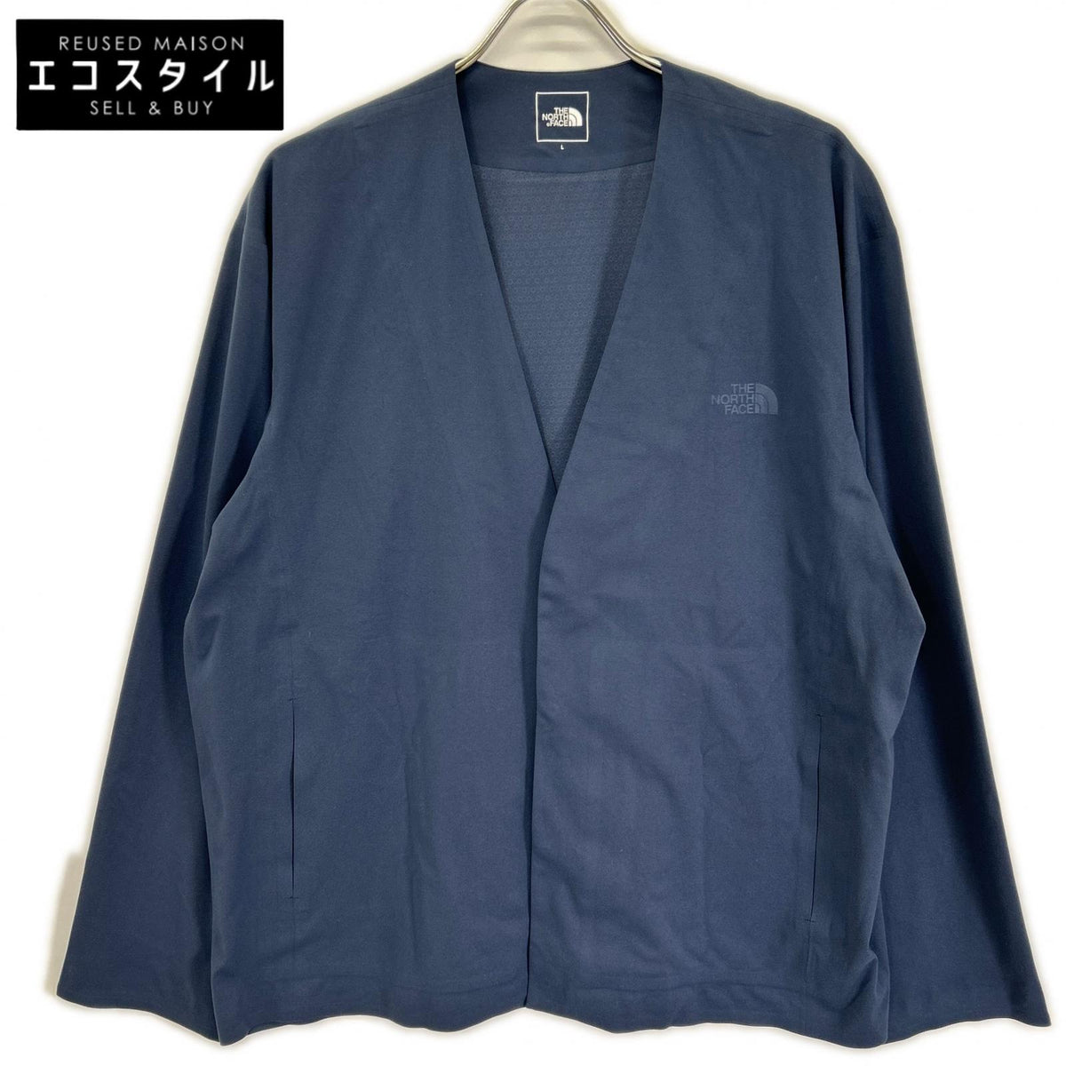 THE NORTH FACE Made in 2025 NT12560 Navy Snap-button Tech Lounge cardigan Top