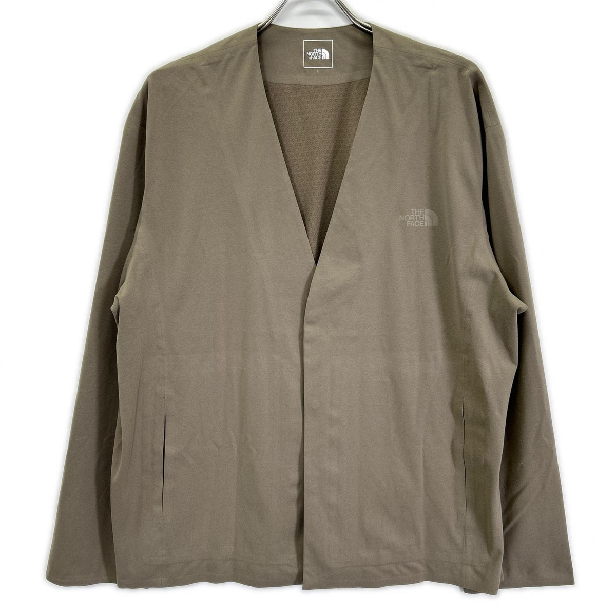 THE NORTH FACE Made in 2025 NT12560 Beige Snap-button Tech Lounge cardigan Top
