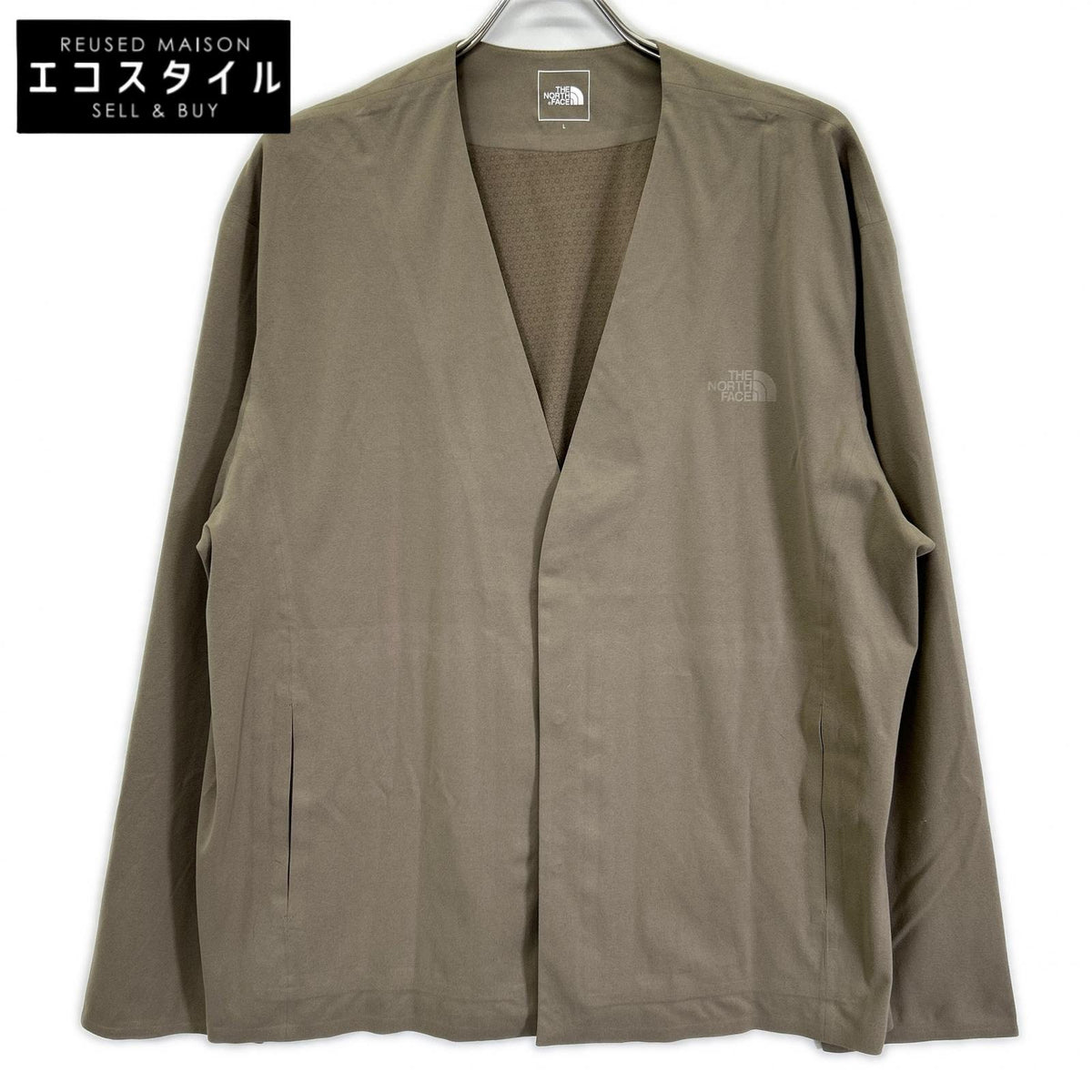 THE NORTH FACE Made in 2025 NT12560 Beige Snap-button Tech Lounge cardigan Top
