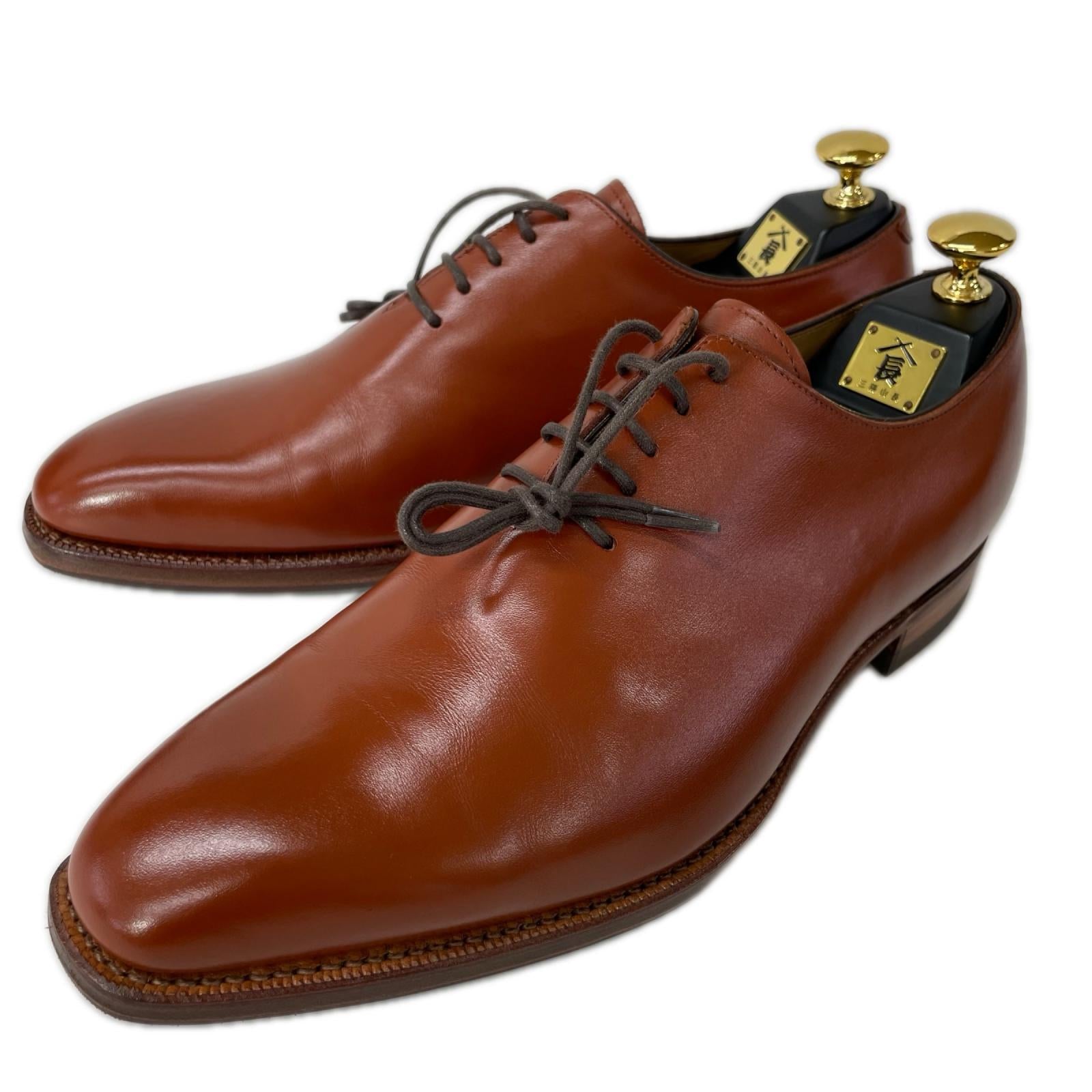 三陽山長 三陽山長 【美品】Q8489-530 一之介 ICHINOSUKE レザー ホールカット シューズ シューズ