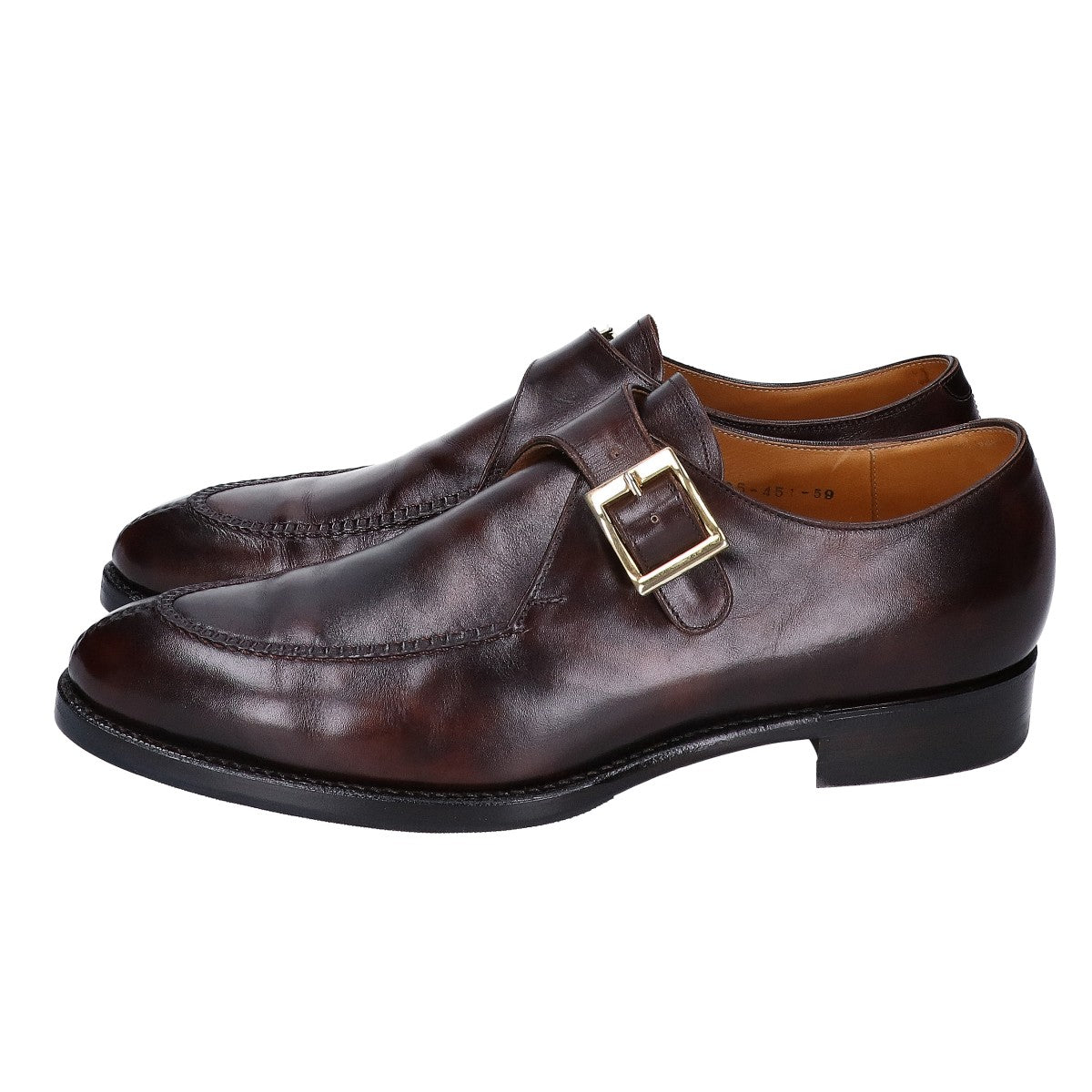 三陽山長 三陽山長 Q8489-530 ZEMPACHIRO 善八郎 ラディカレザー シングルモンクストラップ シューズ シューズ