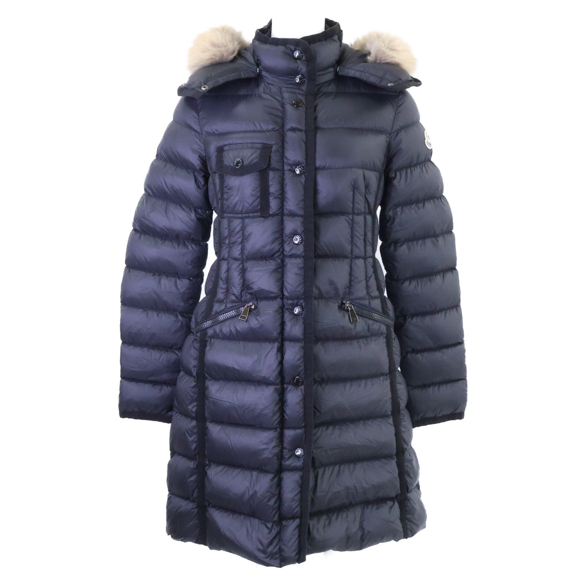 MONCLER モンクレール HERMIFUR/エルミファー ナイロン フォックスファー フーデッドダウン コート