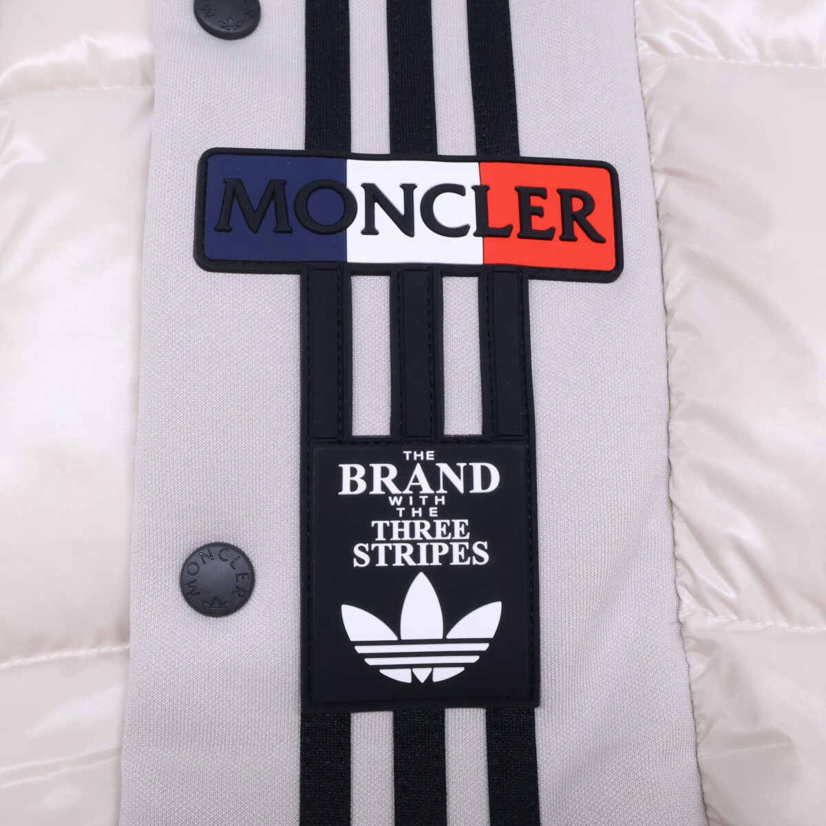 MONCLER モンクレール GENIUS 3 ジーニアス3 x adidas アディダス【新品同様】BOZON ボゾン 3ストライプ ラバーロゴ ダウン ベスト