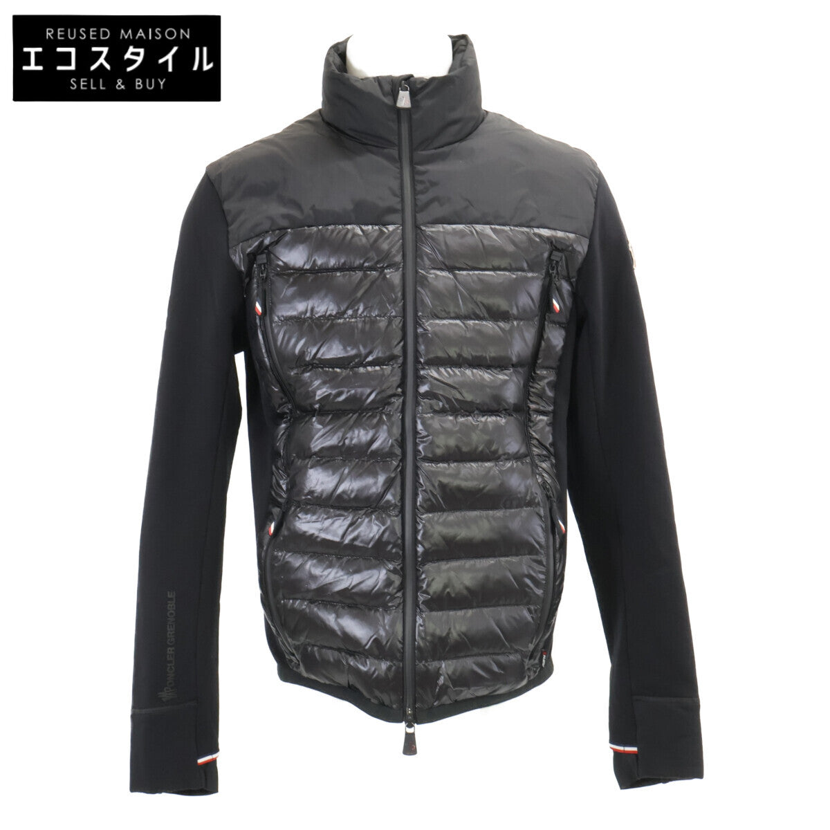 MONCLER モンクレール GRENOBLE グルノーブル【美品/25年製】K20978G00027 MAGLIA CARDIGAN 異素材ミックス ダウンジャケット ジャケット
