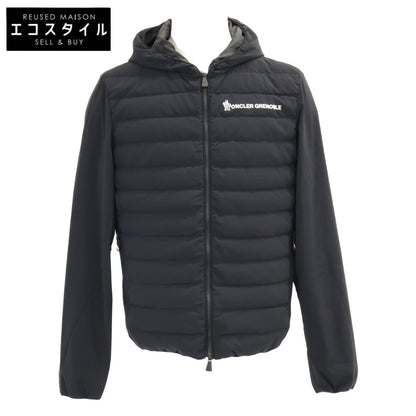 MONCLER モンクレール GRENOBLEグルノーブル【美品/25年製】K20978G00032 MAGLIA CARDIGAN 2層ストレッチ素材 異素材MIXダウン入りジップアップパーカー ジャケット