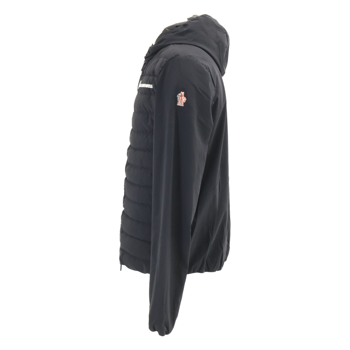 MONCLER モンクレール GRENOBLEグルノーブル【美品/25年製】K20978G00032 MAGLIA CARDIGAN 2層ストレッチ素材 異素材MIXダウン入りジップアップパーカー ジャケット