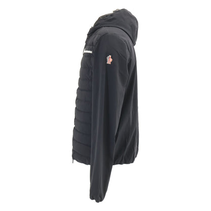 MONCLER モンクレール GRENOBLEグルノーブル【美品/25年製】K20978G00032 MAGLIA CARDIGAN 2層ストレッチ素材 異素材MIXダウン入りジップアップパーカー ジャケット
