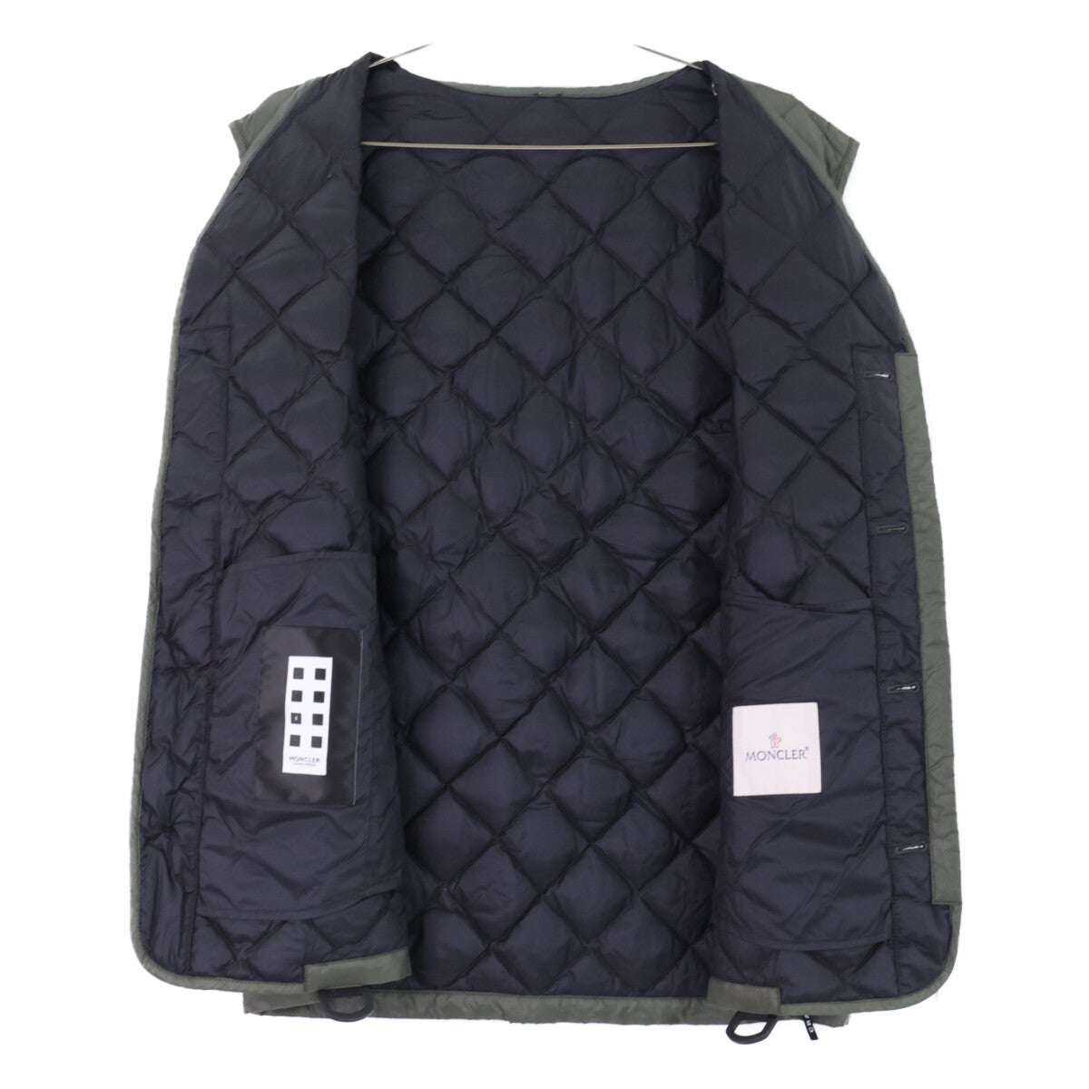MONCLER モンクレール GENIUS 5ｘCRAIG GREEN HINES ロゴシルエットタグ キルティング ダウン ベスト