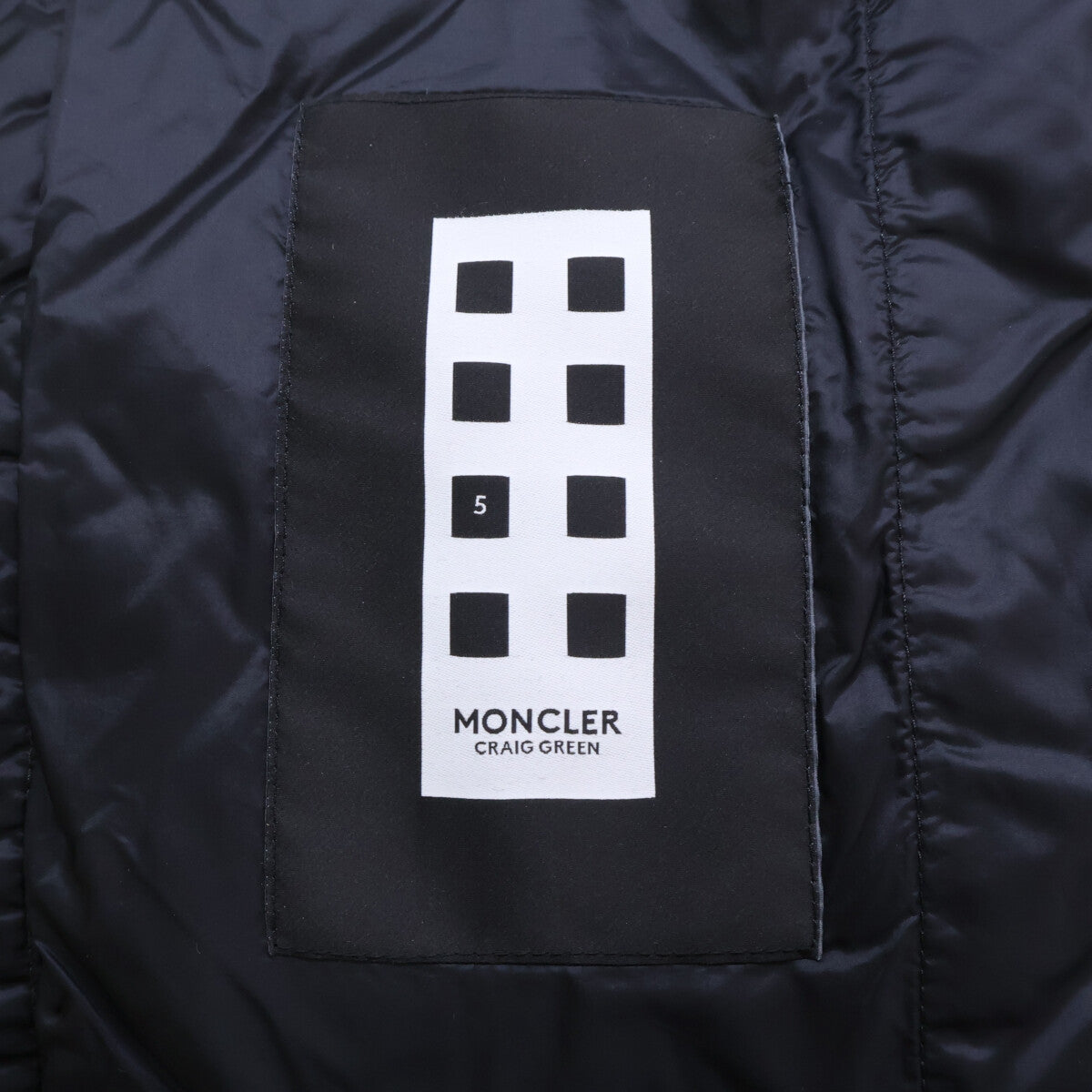 MONCLER モンクレール GENIUS 5ｘCRAIG GREEN HINES ロゴシルエットタグ キルティング ダウン ベスト