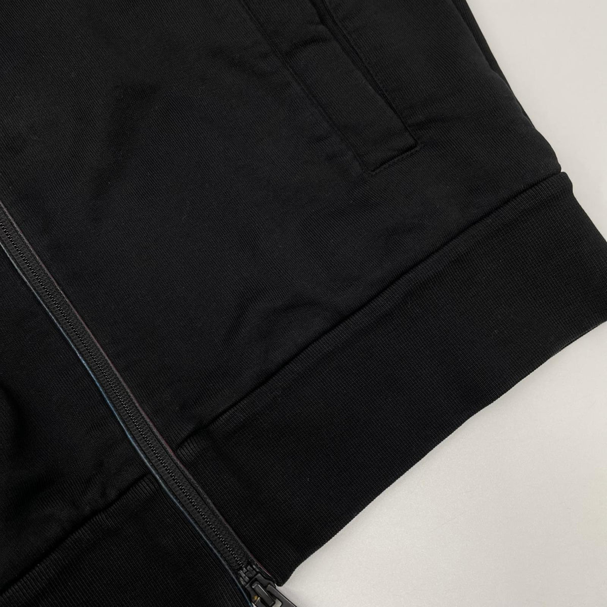 MONCLER モンクレール 24年製 ZIP UP CARDIGAN ブラック コットン×ナイロン フルジップスウェットフーディ トップス