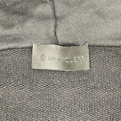MONCLER モンクレール 24年製 ZIP UP CARDIGAN ブラック コットン×ナイロン フルジップスウェットフーディ トップス