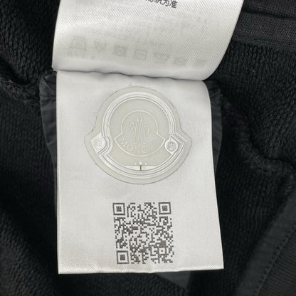 MONCLER モンクレール 24年製 ZIP UP CARDIGAN ブラック コットン×ナイロン フルジップスウェットフーディ トップス