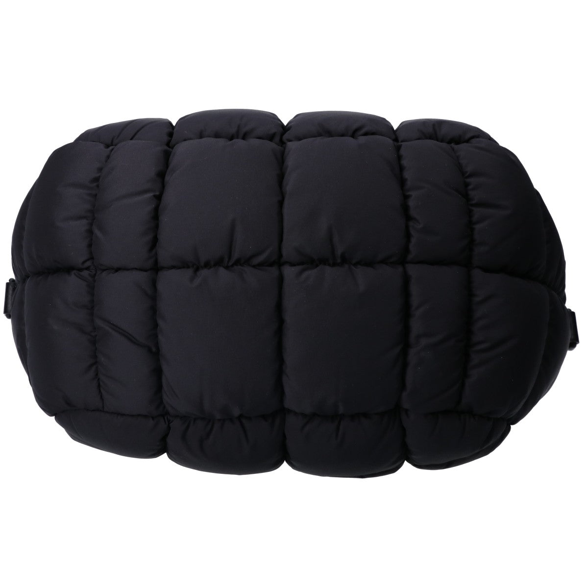 MONCLER モンクレール 24年製 MINI CARADOC/ミニカラドック ブラック キルティングナイロン ラバーロゴ 2WAYダウントートバッグ ショルダーバッグ