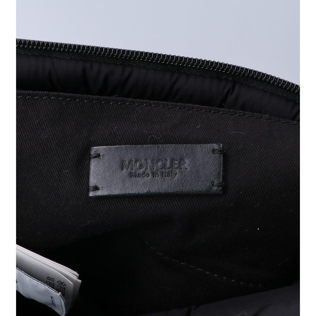 MONCLER モンクレール 24年製 MINI CARADOC/ミニカラドック ブラック キルティングナイロン ラバーロゴ 2WAYダウントートバッグ ショルダーバッグ