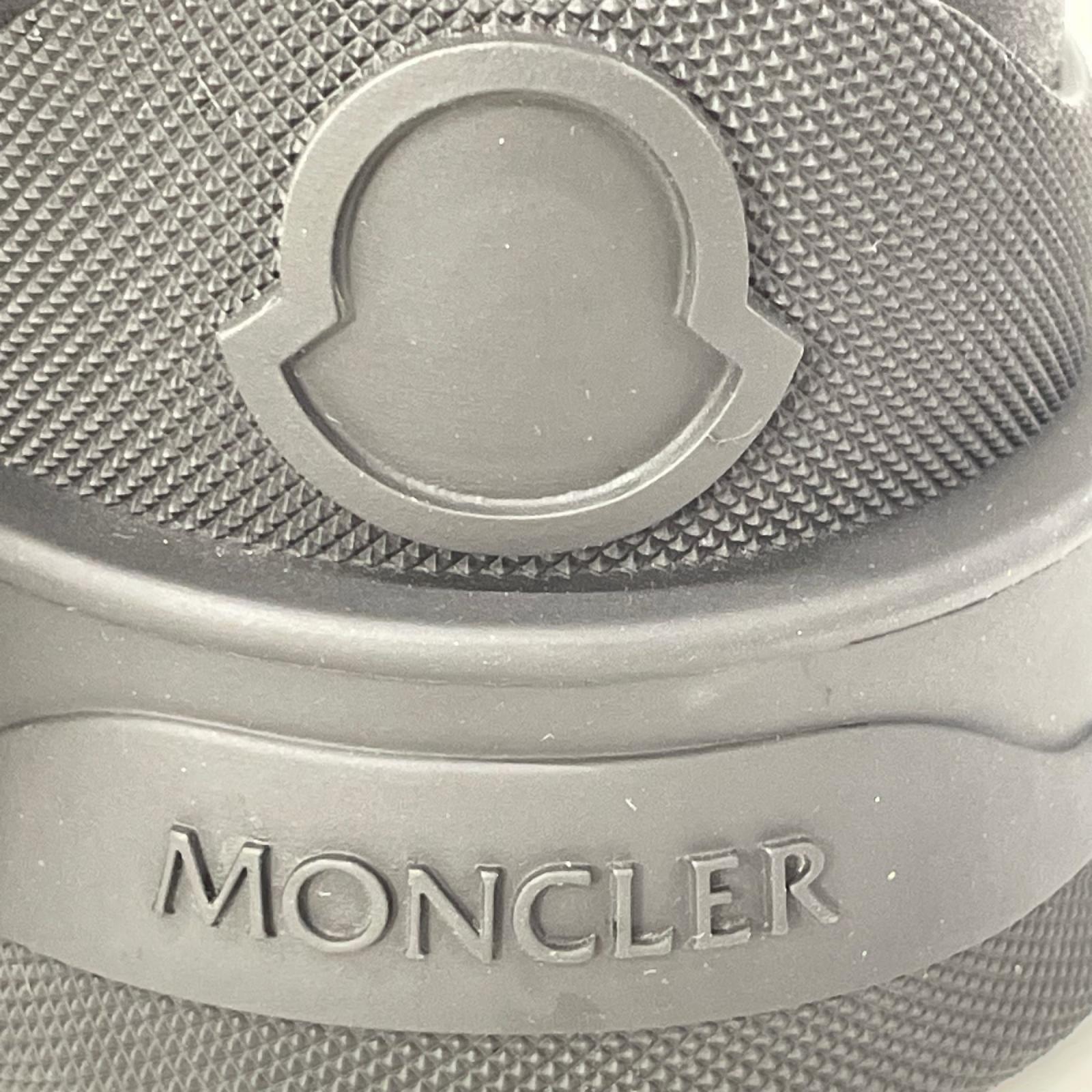 MONCLER モンクレール 【美品】HEVEA CITY スムースレザー ラバーロゴ レースアップ アンクルブーツ シューズ