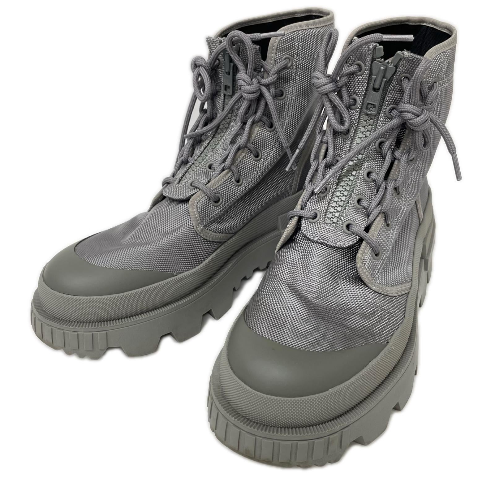 MONCLER モンクレール GENIUS ジーニアス x HYKE ハイク 【美品】23SS DESERTYX ANKLE BOOTS バックロゴ メッシュ/ラバー レースアップ アンクルブーツ シューズ