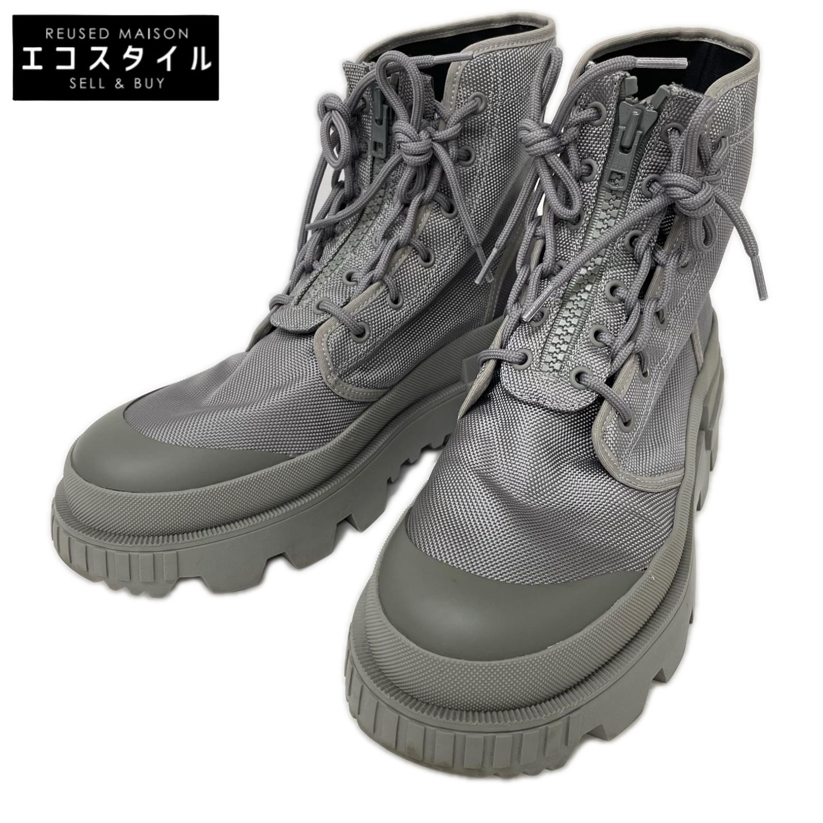 MONCLER モンクレール GENIUS ジーニアス x HYKE ハイク 【美品】23SS DESERTYX ANKLE BOOTS バックロゴ メッシュ/ラバー レースアップ アンクルブーツ シューズ