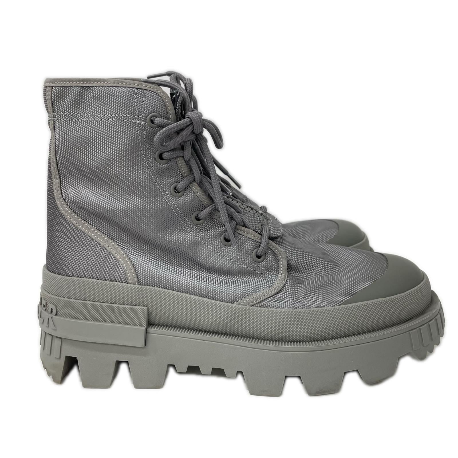 MONCLER モンクレール GENIUS ジーニアス x HYKE ハイク 【美品】23SS DESERTYX ANKLE BOOTS バックロゴ メッシュ/ラバー レースアップ アンクルブーツ シューズ