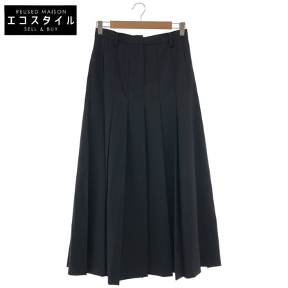 CLANE クラネ 25AW ブラック ワイドプリーツロングスカート ボトムス