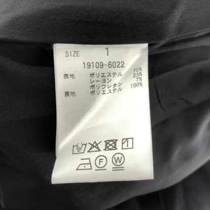 CLANE クラネ 25AW ブラック ワイドプリーツロングスカート ボトムス