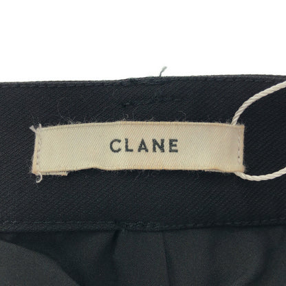 CLANE クラネ 25AW ブラック ワイドプリーツロングスカート ボトムス