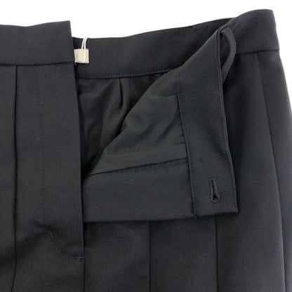 CLANE クラネ 25AW ブラック ワイドプリーツロングスカート ボトムス