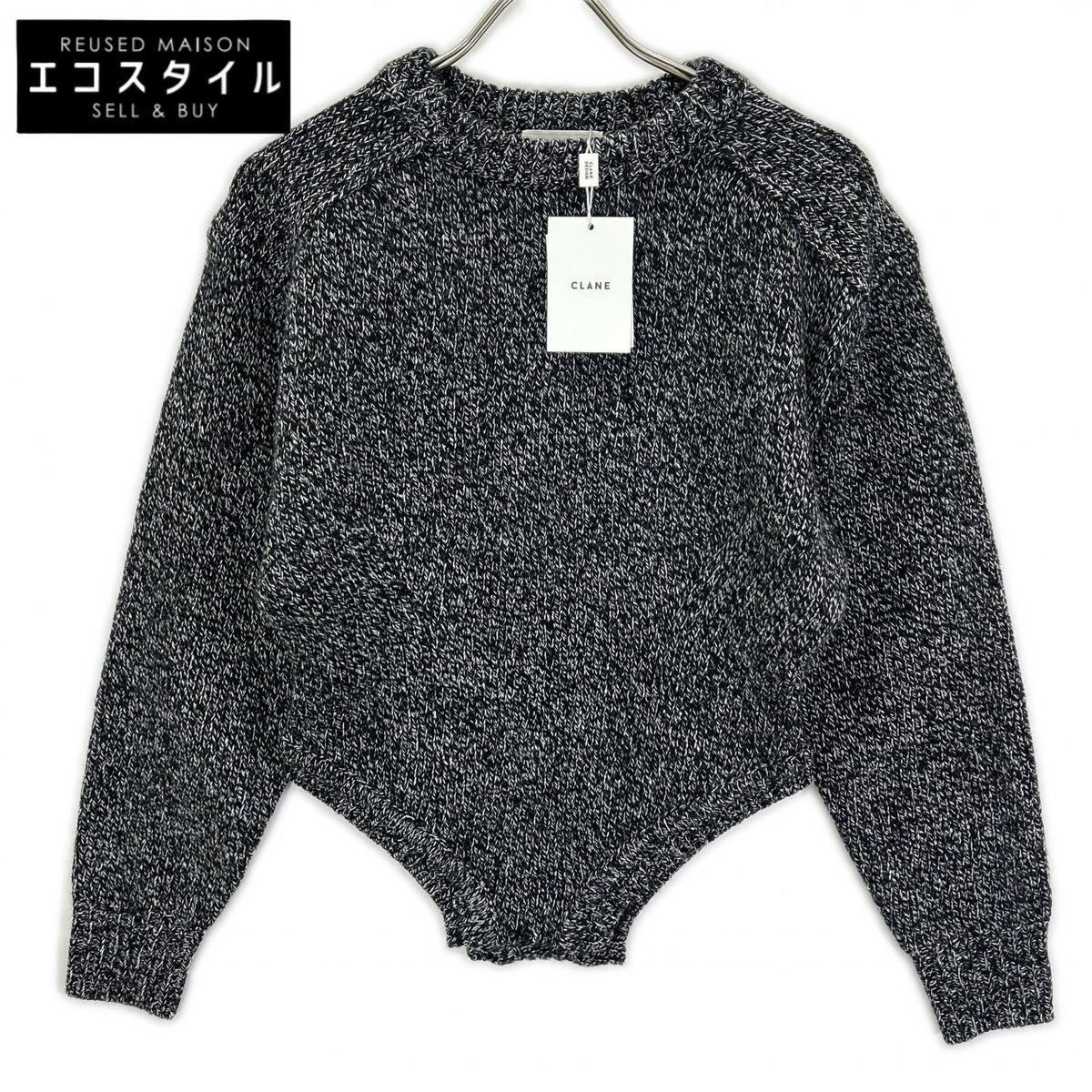 CLANE クラネ 25AW ブラック 19106-2132 ローゲージ BODYSUIT KNIT トップス トップス