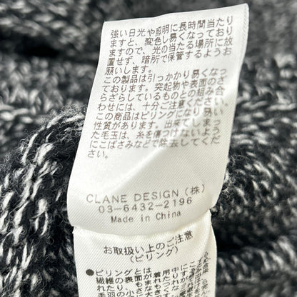 CLANE クラネ 25AW ブラック 19106-2132 ローゲージ BODYSUIT KNIT トップス トップス