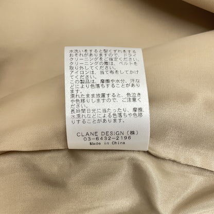 CLANE クラネ 25SS 18103-0422 ベージュ オーバー ショート トレンチコート コート