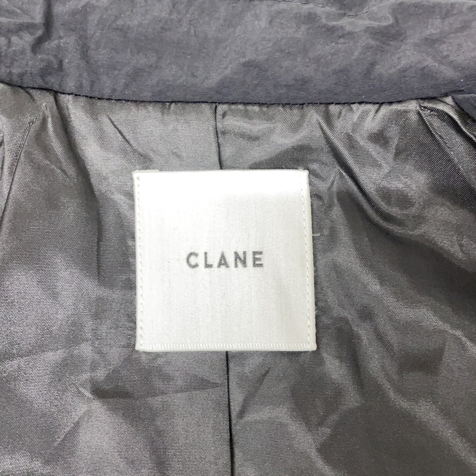 CLANE クラネ 25AW 19101-0172 ブラック COLOR DOWN CHESTER COAT/カラーダウンチェスターコート コート