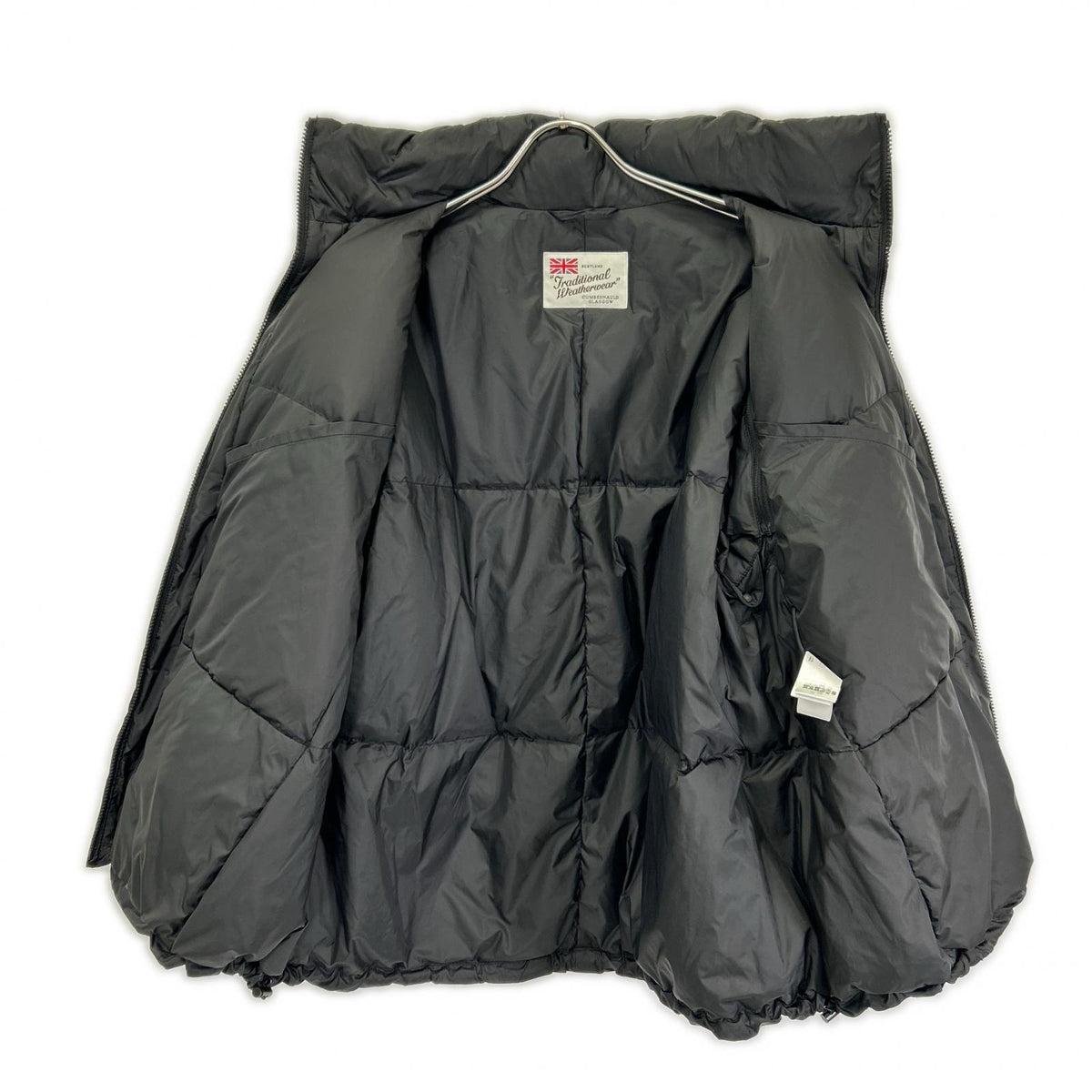 TRADITIONAL WEATHERWEAR × CLANE Black YARMOUTH DOWN Packable down jacket Jacket