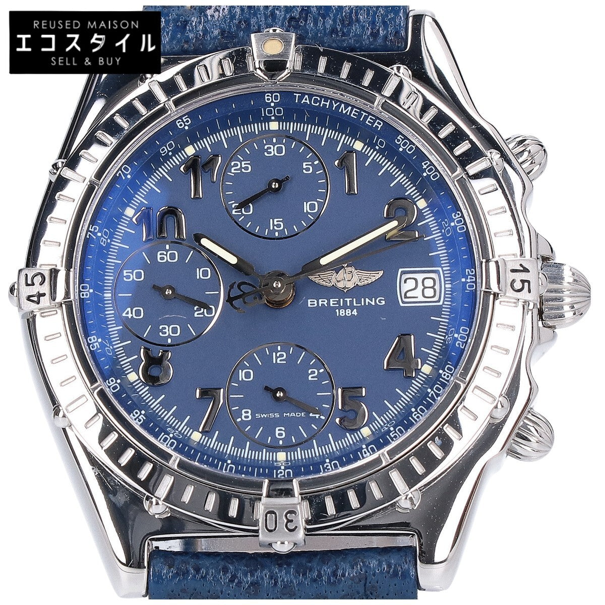 BREITLING ブライトリング 新品仕上げ済み A136C25SBD(A13050.1) ブルー文字盤 CHRONOMAT/クロノマット 自動巻き 腕時計