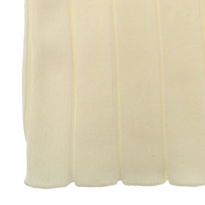Spick&Span スピック＆スパン ホワイト ハイツイストコットンニットワンピース トップス