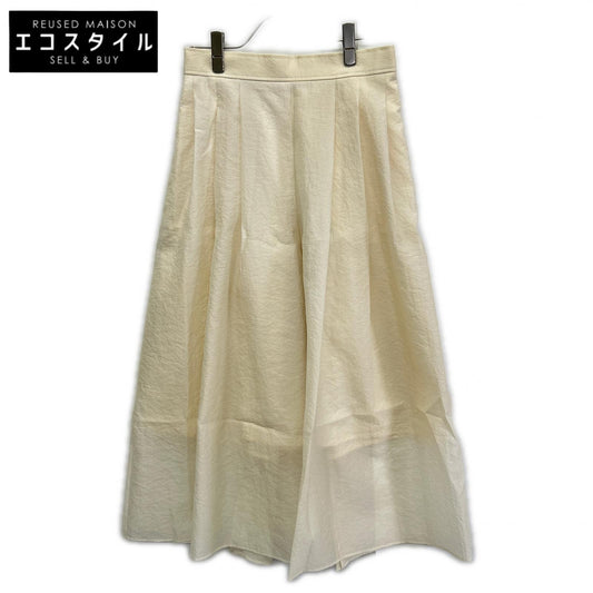 ADORE アドーア 531-6130301 26年製 ホワイト シルキーオーガンザパンツ ボトムス