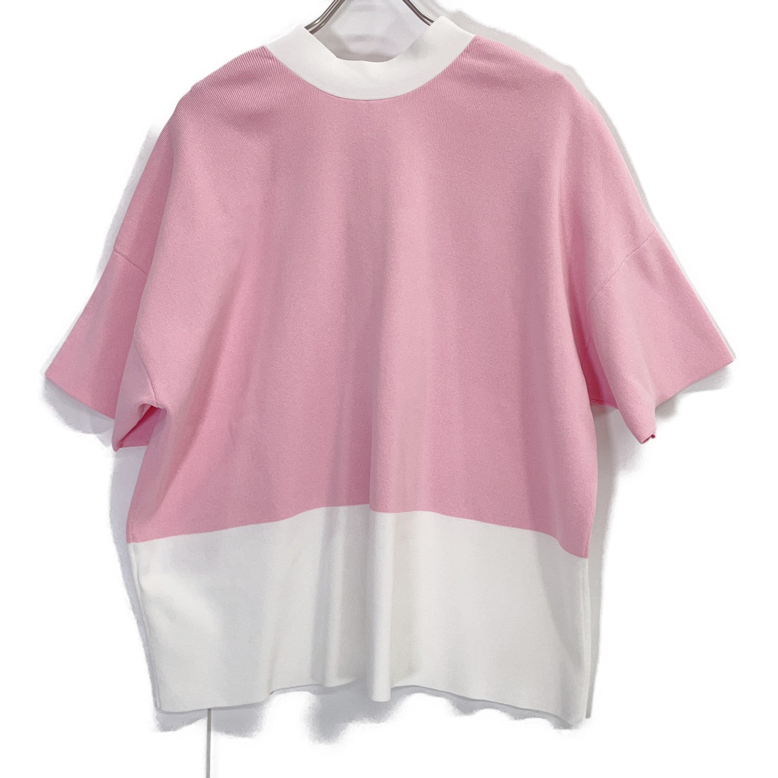 ADORE アドーア 531-6170536 26年製 ピンク×ホワイト バイカラーカーデ トップス
