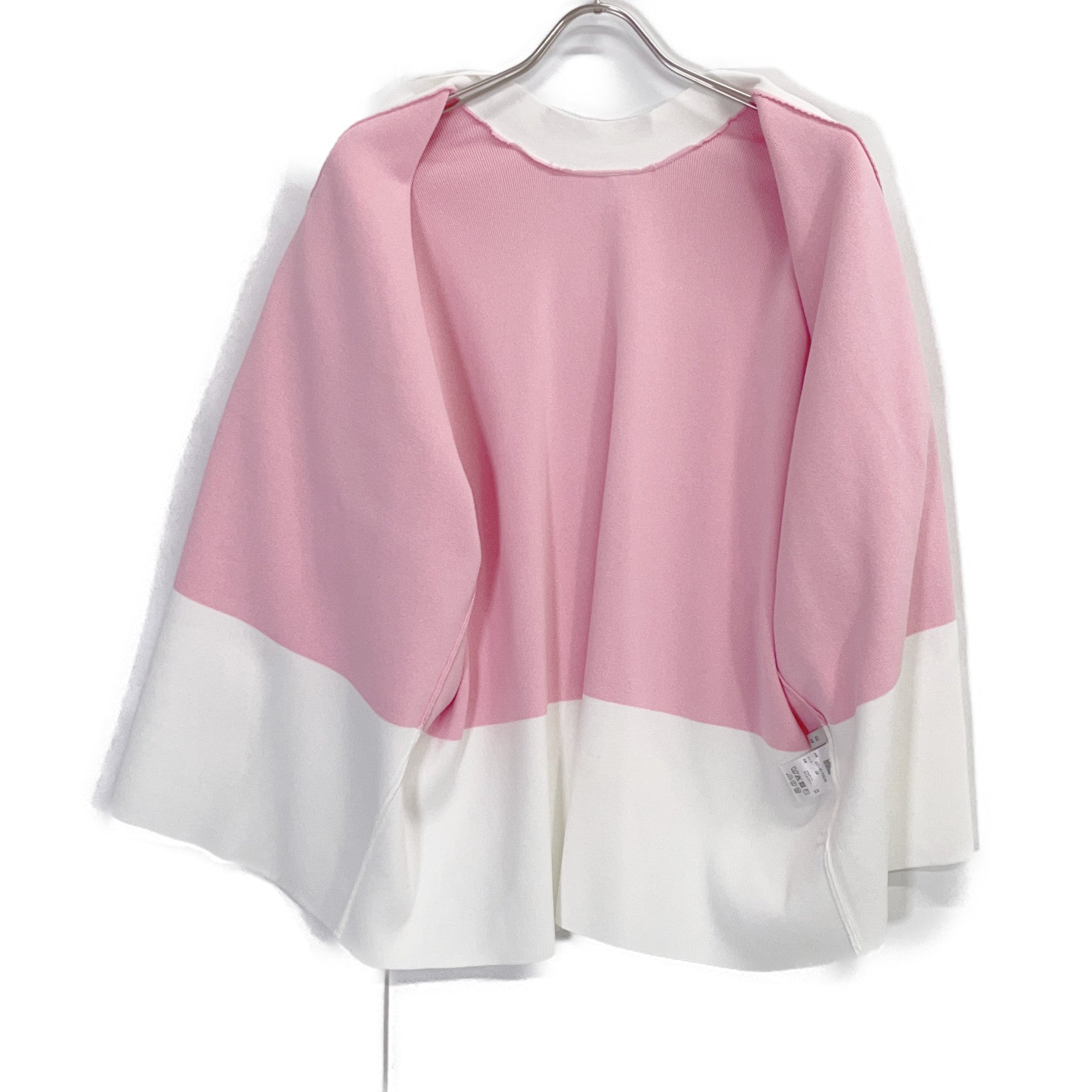 ADORE アドーア 531-6170536 26年製 ピンク×ホワイト バイカラーカーデ トップス