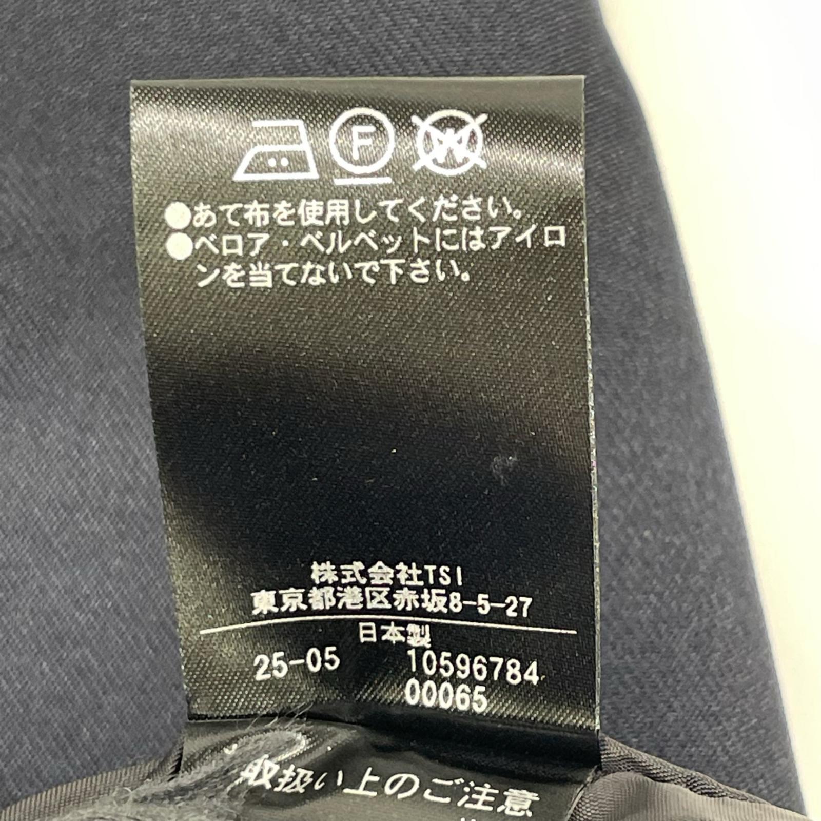 ADORE アドーア 531-5250740 25年製 ネイビー ベルベットボタン ダブルブレストテーラードショートジャケット ジャケット