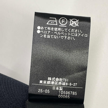 ADORE アドーア 531-5240740 25年製 ネイビー ベルベットボタン Vネックワンピース ワンピース