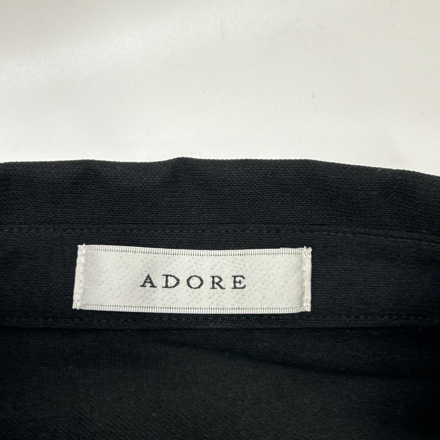 ADORE アドーア 531-5140521 25年製 ブラック メモリートリコットワンピース ワンピース