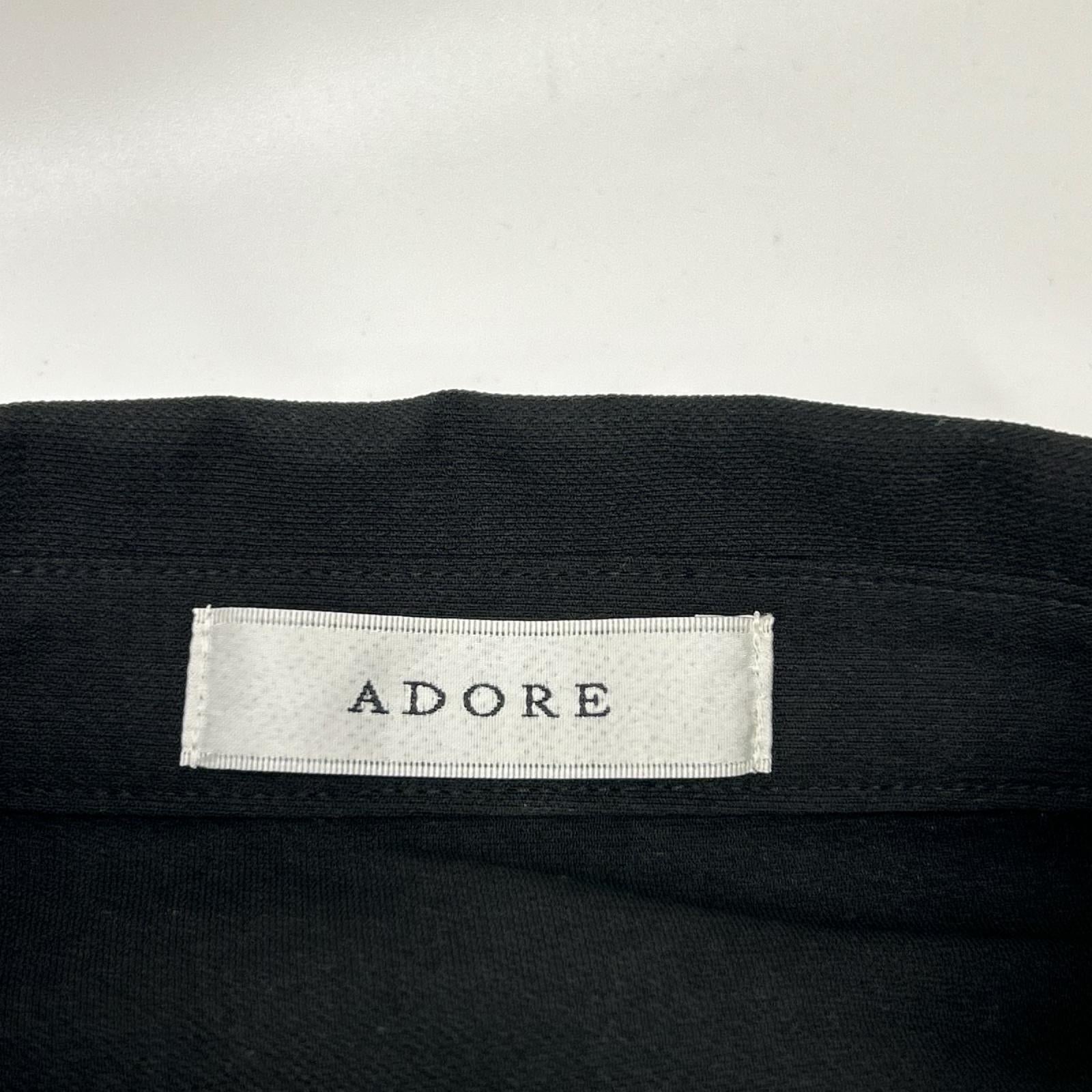 ADORE アドーア 531-5140521 25年製 ブラック メモリートリコットワンピース ワンピース