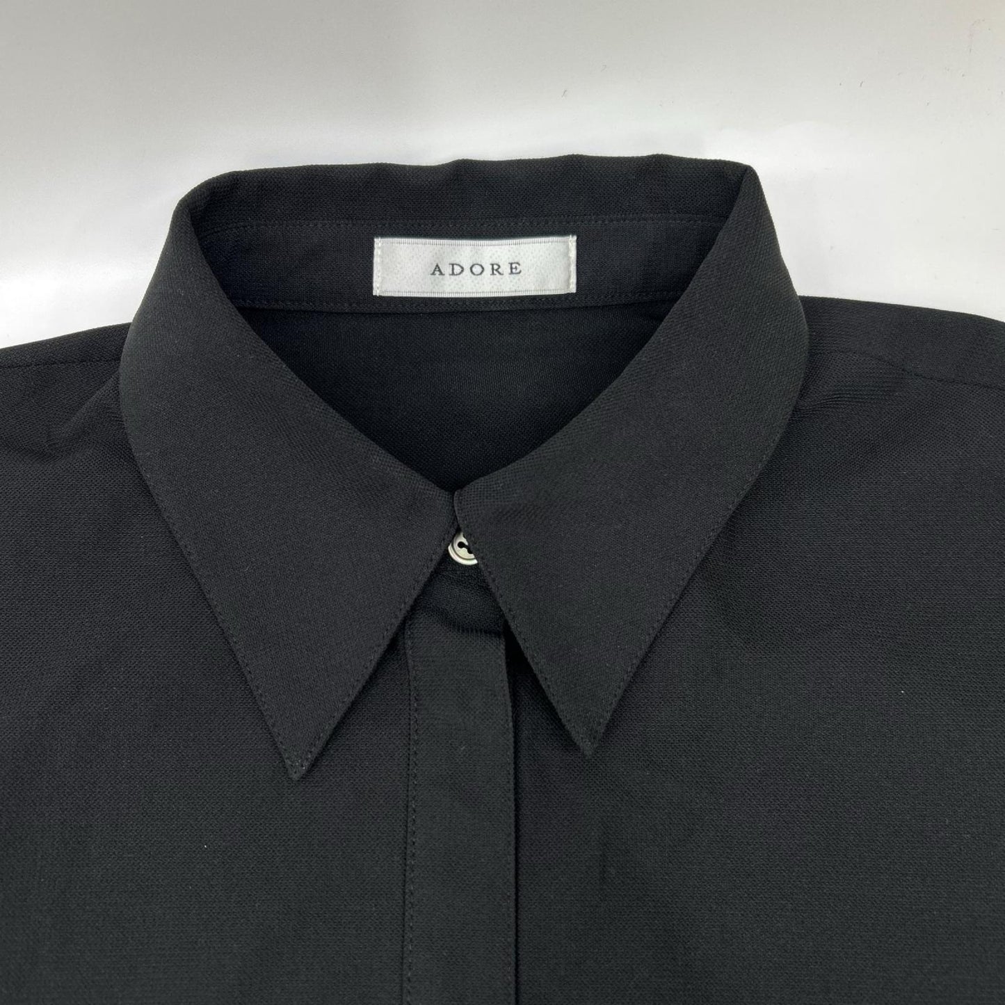 ADORE アドーア 531-5140521 25年製 ブラック メモリートリコットワンピース ワンピース