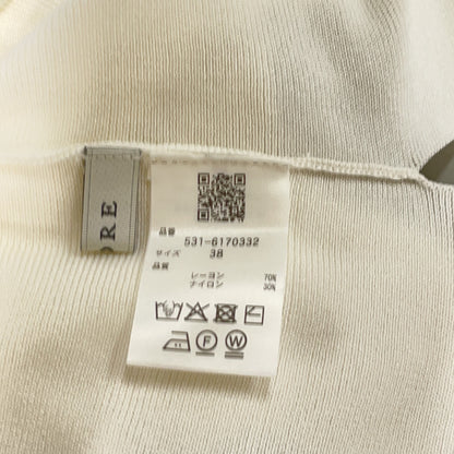ADORE アドーア 531-6170332 26SS ホワイト バイカラーポロニット トップス