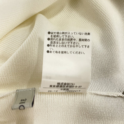 ADORE アドーア 531-6170332 26SS ホワイト バイカラーポロニット トップス