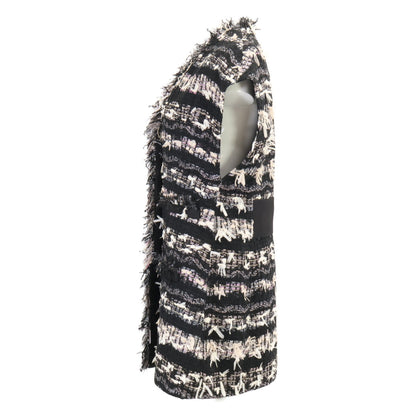 ADORE アドーア 【美品/24年製】BLACK LABEL 531-5150351 MALIHA社ファンシーツイード ヘイジーサクラツィードジレ/ ベスト