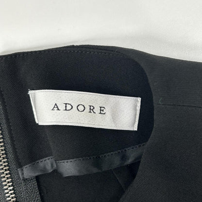 ADORE アドーア 531-3210114 ブラック コンパクトダブルフェイスブラウス トップス