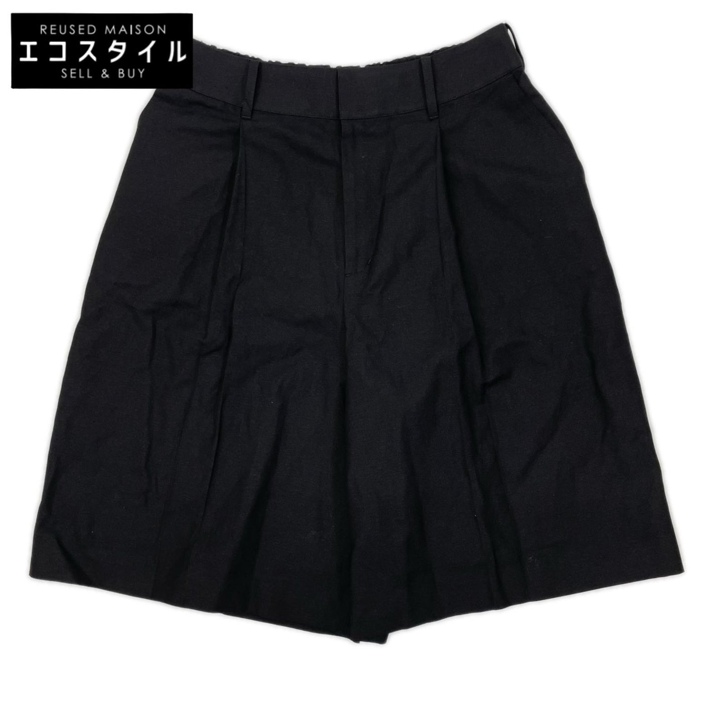 ADORE アドーア 531-2130503 ブラック 麻混オックスショートパンツ ボトムス