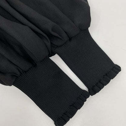 ADORE アドーア 531-1210922 ブラック ニットドッキングジョーゼットブラウス ワンピース