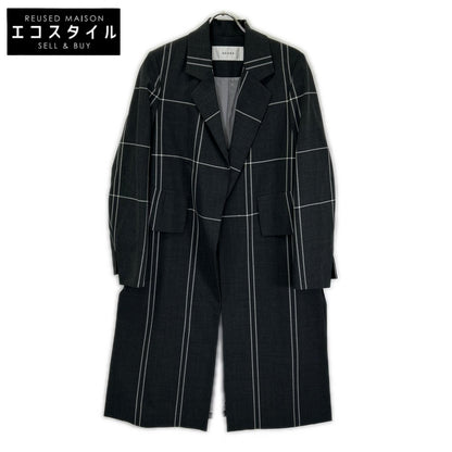 ADORE アドーア 531-0152113 グレー ウール混 チェックサイドスリットチェスターコート コート
