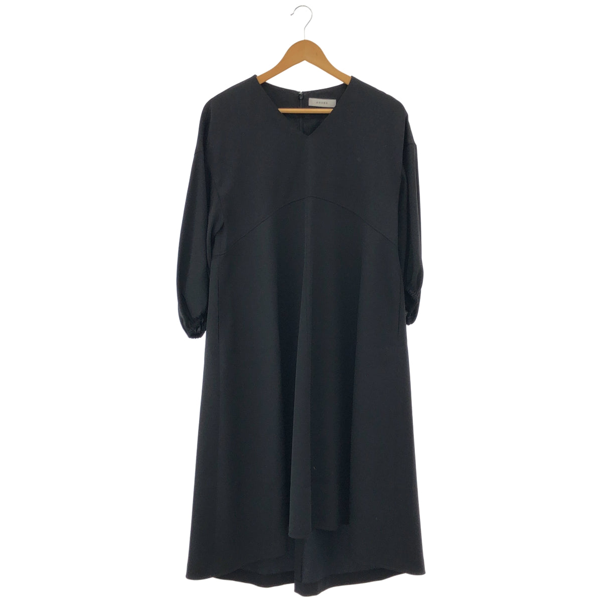 ADORE アドーア 531-9140303 ブラック ドライクロスAラインワンピース トップス